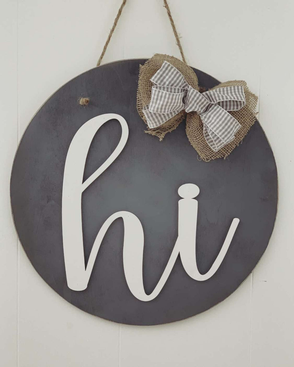 Hi Door Hanger Pine Level Rustics